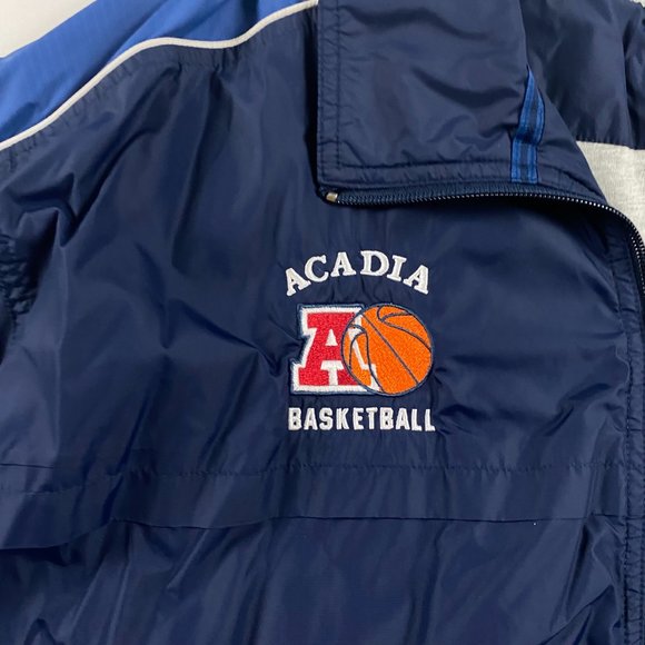 Vintage Y2K 2000s Acadia Axemen Basketball Nike Windbreaker Jacket Mens 2XL - Picture 3 of 10